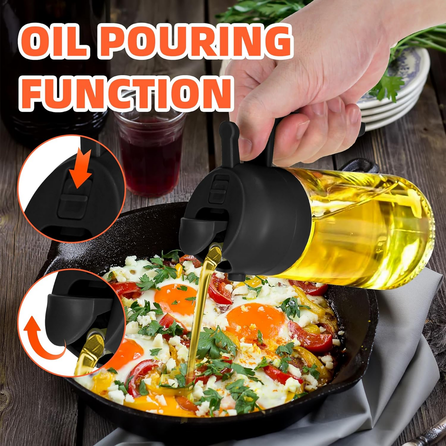 2-in-1 Oil Sprayer and Pourer